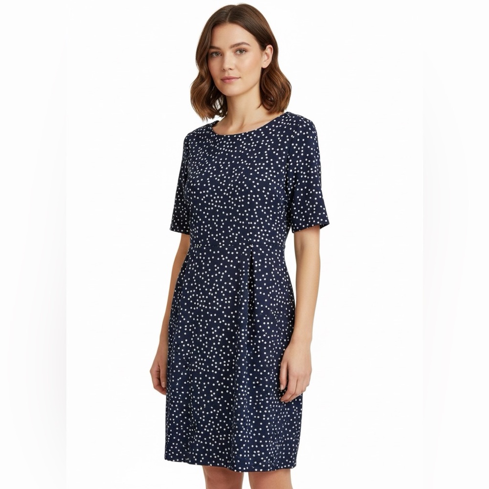 Banana Republic Navy Dot Dress